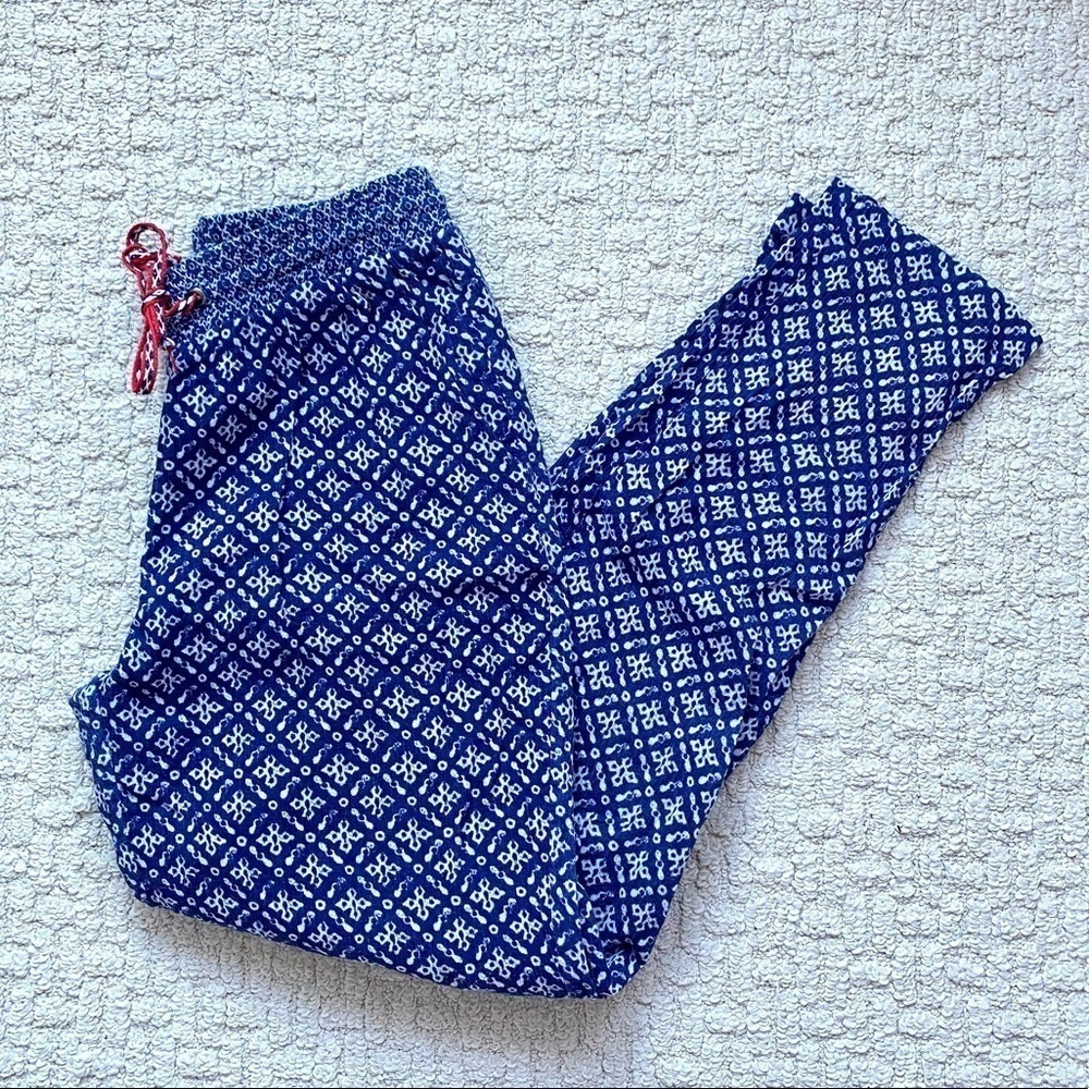 block print lounge pants
